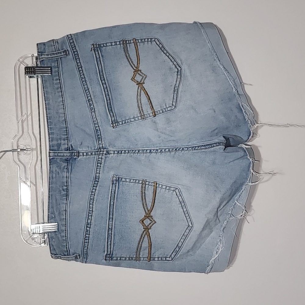 Mudd Flx Stretch Button Fly Cuffed Denim Shorts S… - image 2